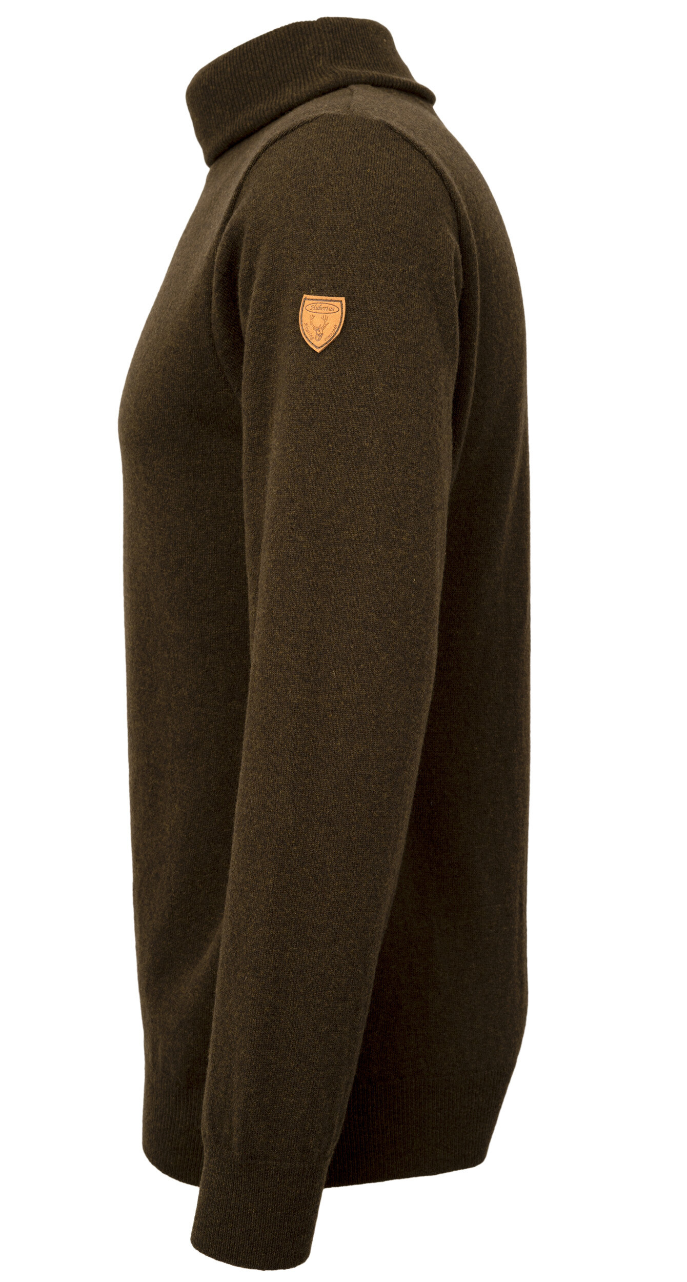 Hubertus Rollkragen-Wollpullover Oliver (oliv/braun)