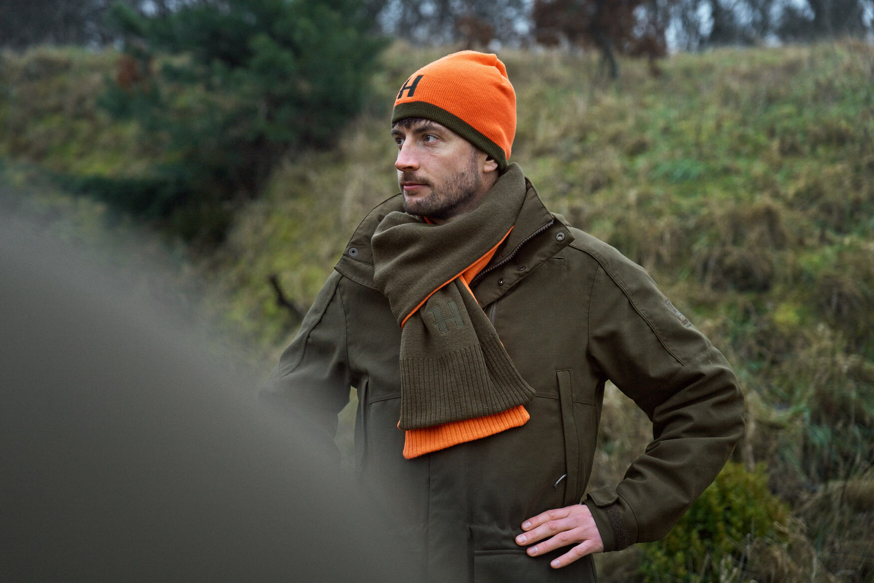 Härkila Reversible Beanie (Green/Orange) Härkila Reversible Beanie (Green/Orange)