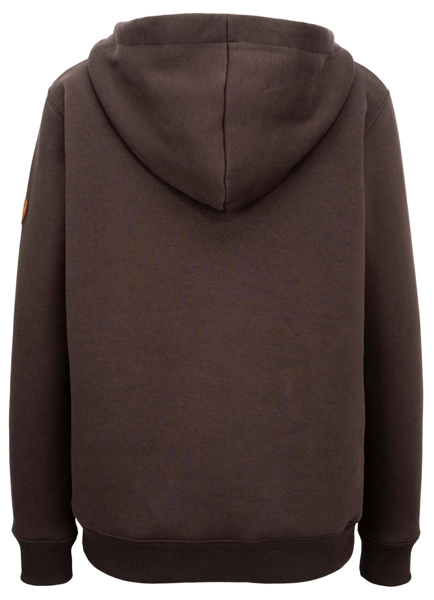 Hubertus Damen-Jagdhoodie Dackel (oliv/braun)