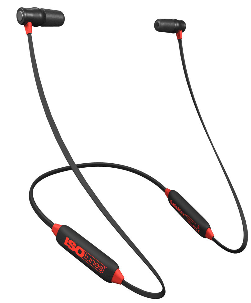 Isotunes Xtra 2.0 EN352 Multimedia-Gehörschutz (Safety Red)