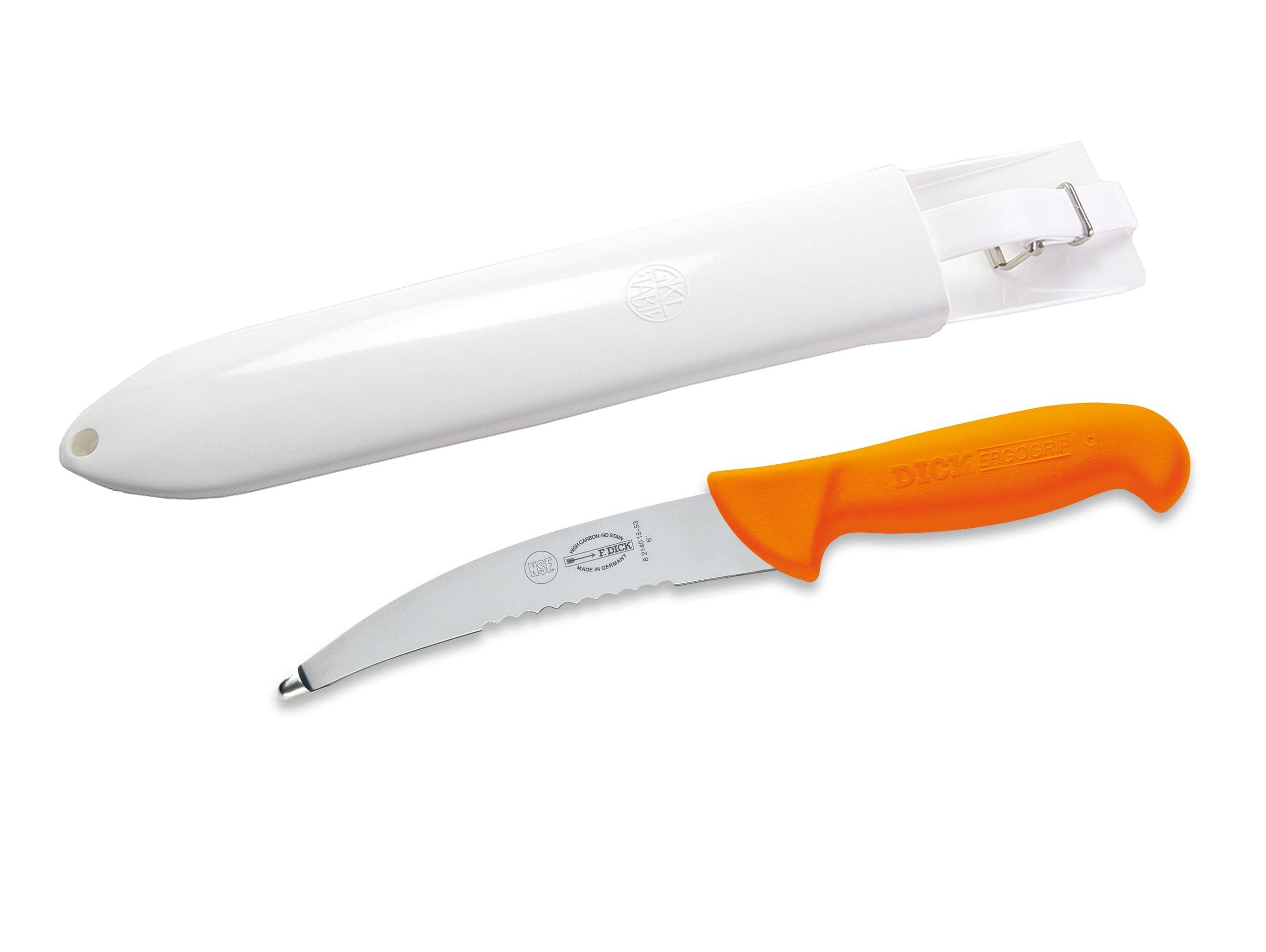 Dick Aufbrechmesser mit Säge + Messerscheide weiß Dick Aufbrechmesser mit Säge + Messerscheide weiß
