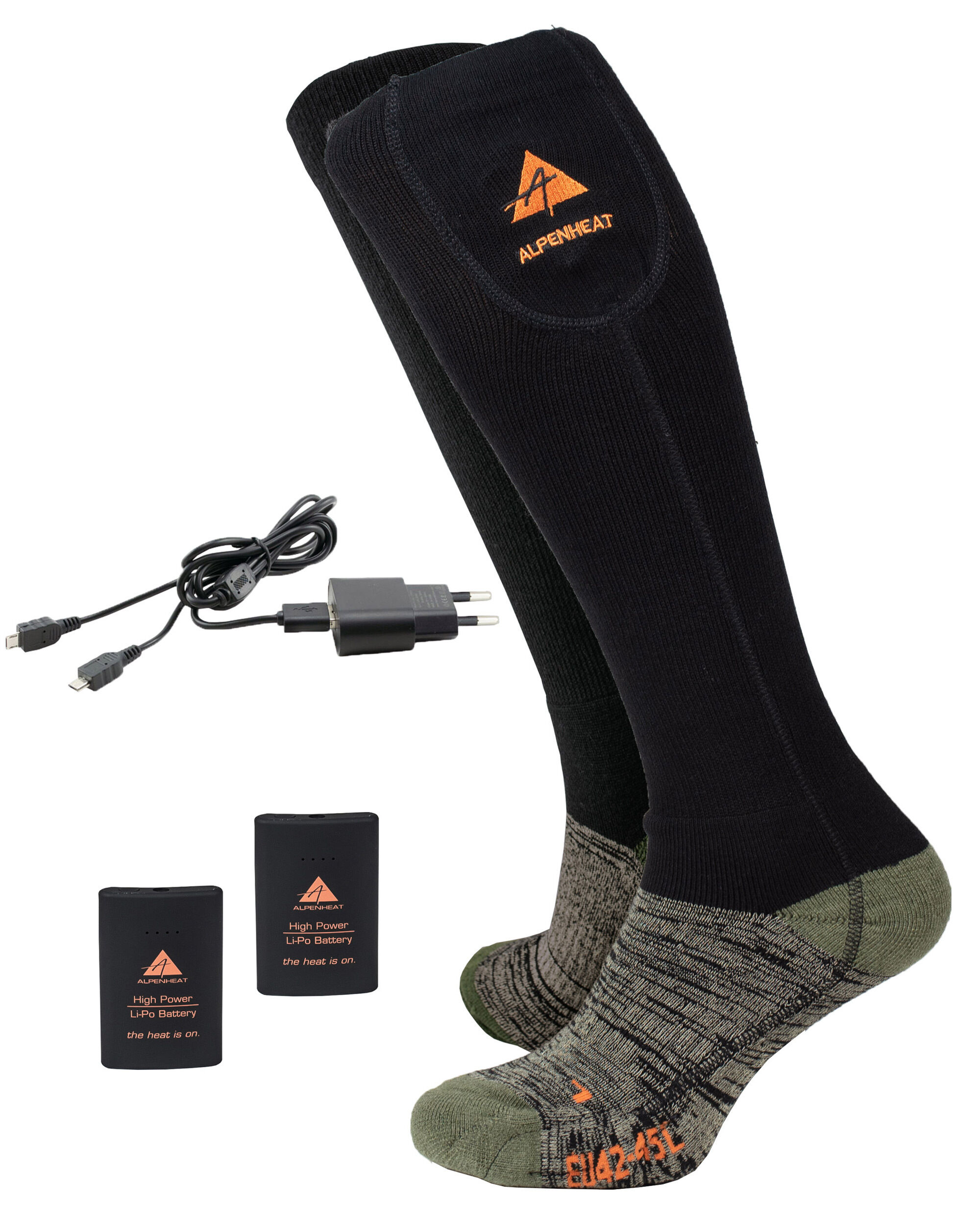 Alpenheat Beheizte Wollsocken Fire-Socks Wool (AJ27)