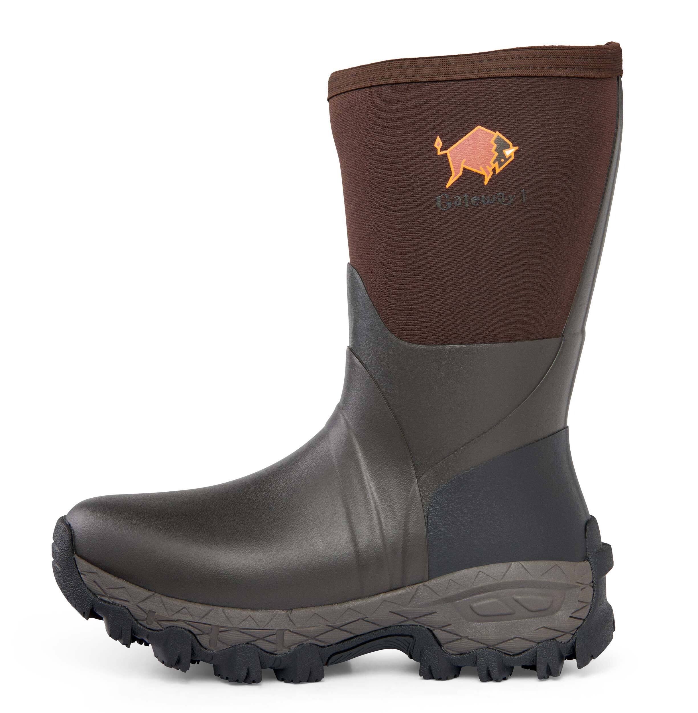 Gateway1 Woodwalker 12" 4mm Gummistiefel (Dark Brown)