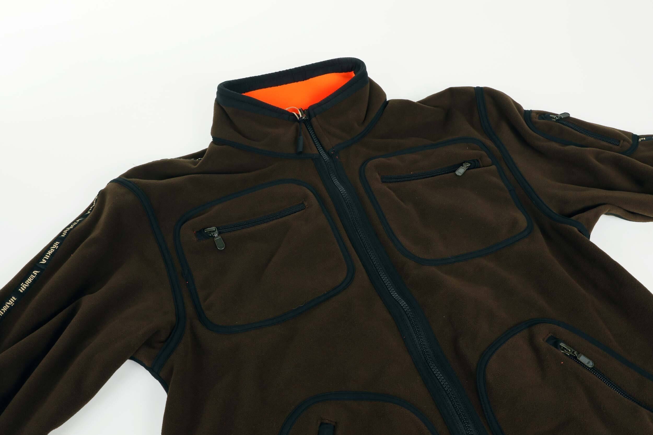 Härkila Kamko Wende-Fleecejacke (Hunting Green/Orange Blaze)