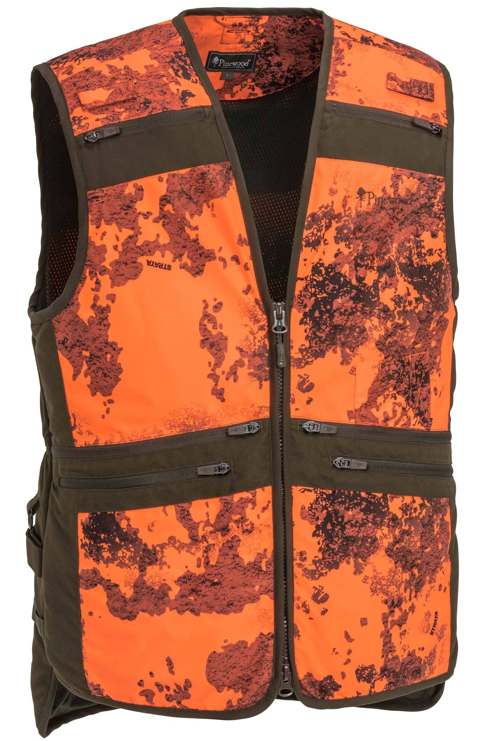 Pinewood Furudal Hunter Pro Camou Weste (Strata Blaze/Suede Brown)