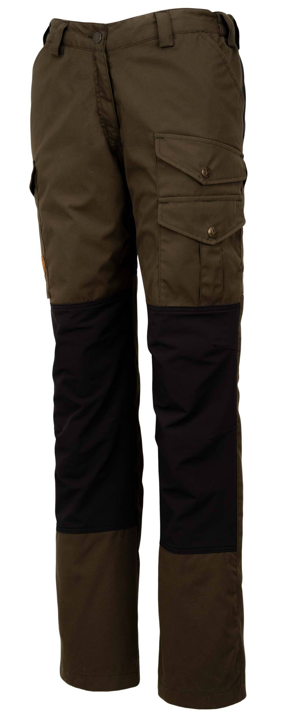 Hubertus Ladies Fashion Outdoorhose OS1200 mit Besatz (oliv/braun)