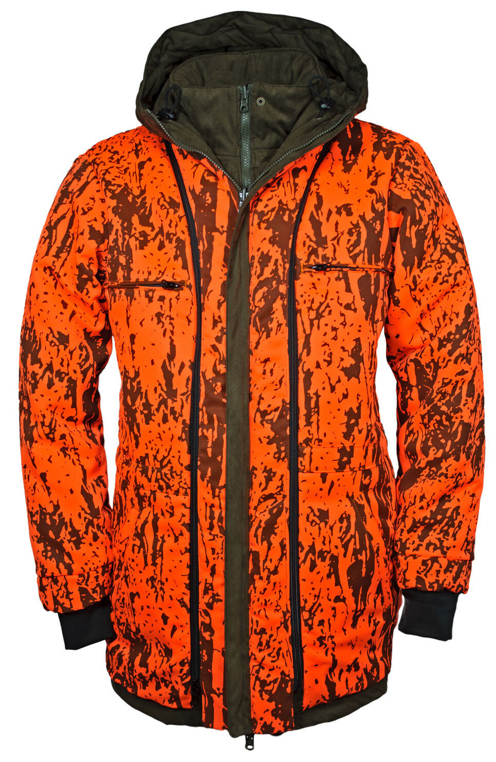 Hubertus Micro Camo Wendejacke Janus (oliv/orange) Hubertus Micro Camo Wendejacke Janus (oliv/orange)