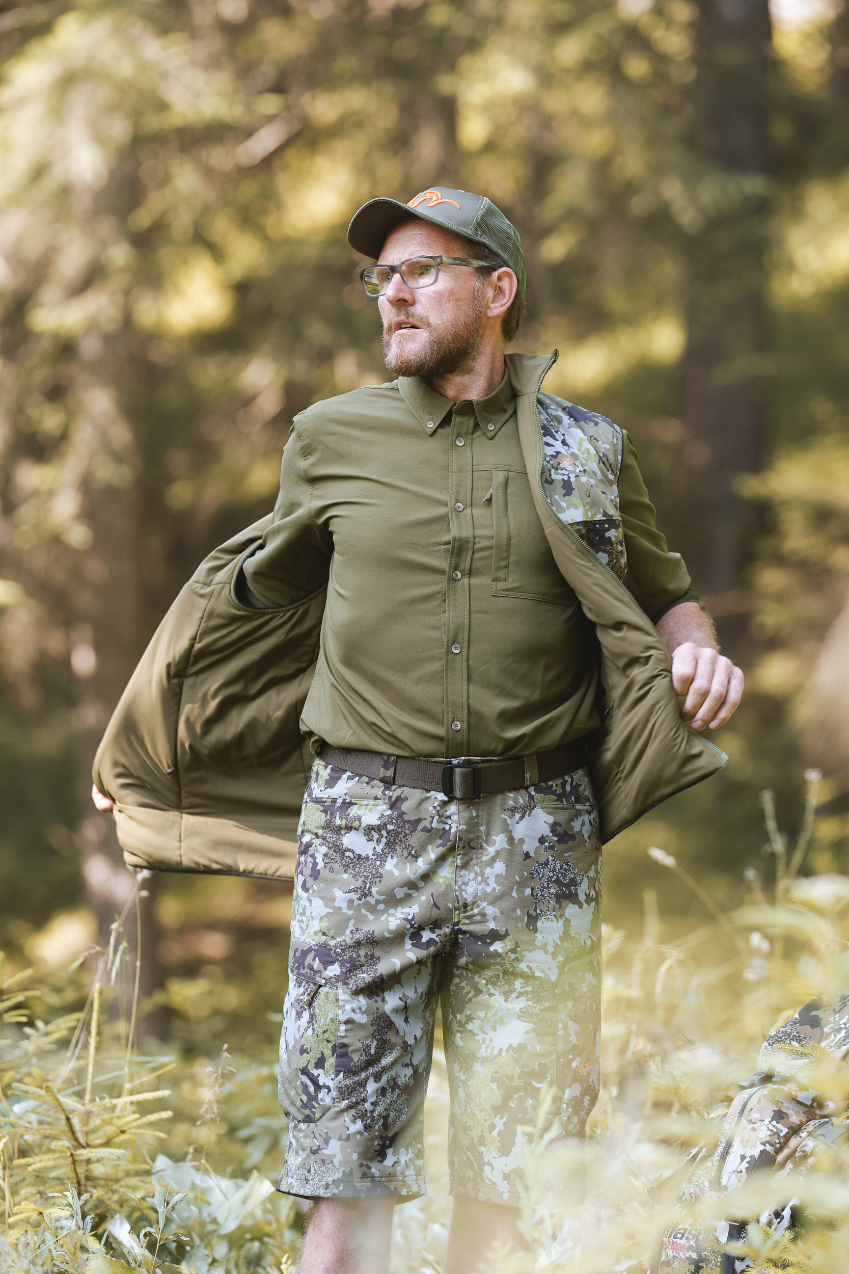 Blaser Wendeweste Endeavor (dunkel oliv, HunTec Camo) Blaser Wendeweste Endeavor (dunkel oliv, HunTec Camo)