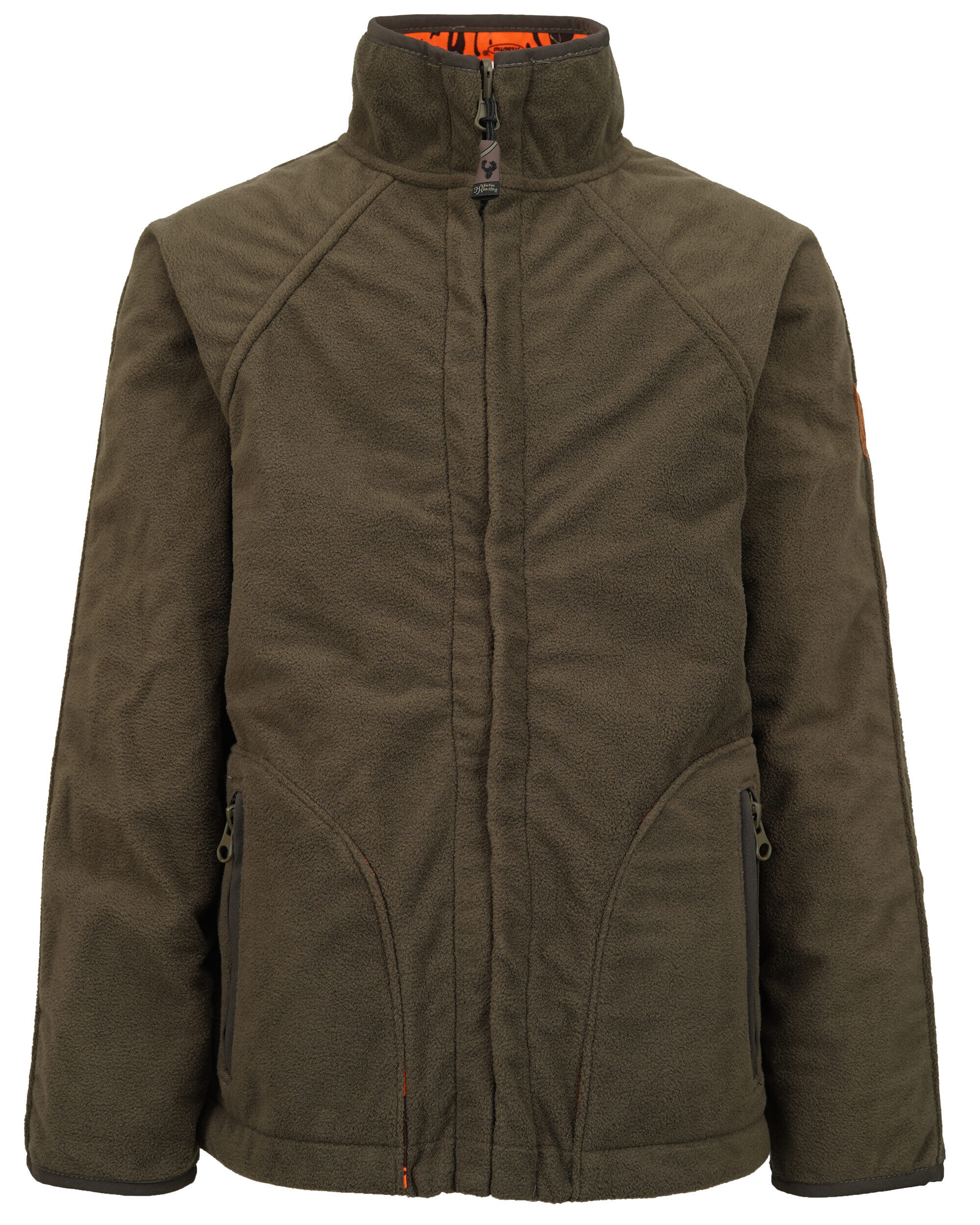 Hubertus Warn-Wendefleecejacke Pirsch Kinder (oliv/orange)