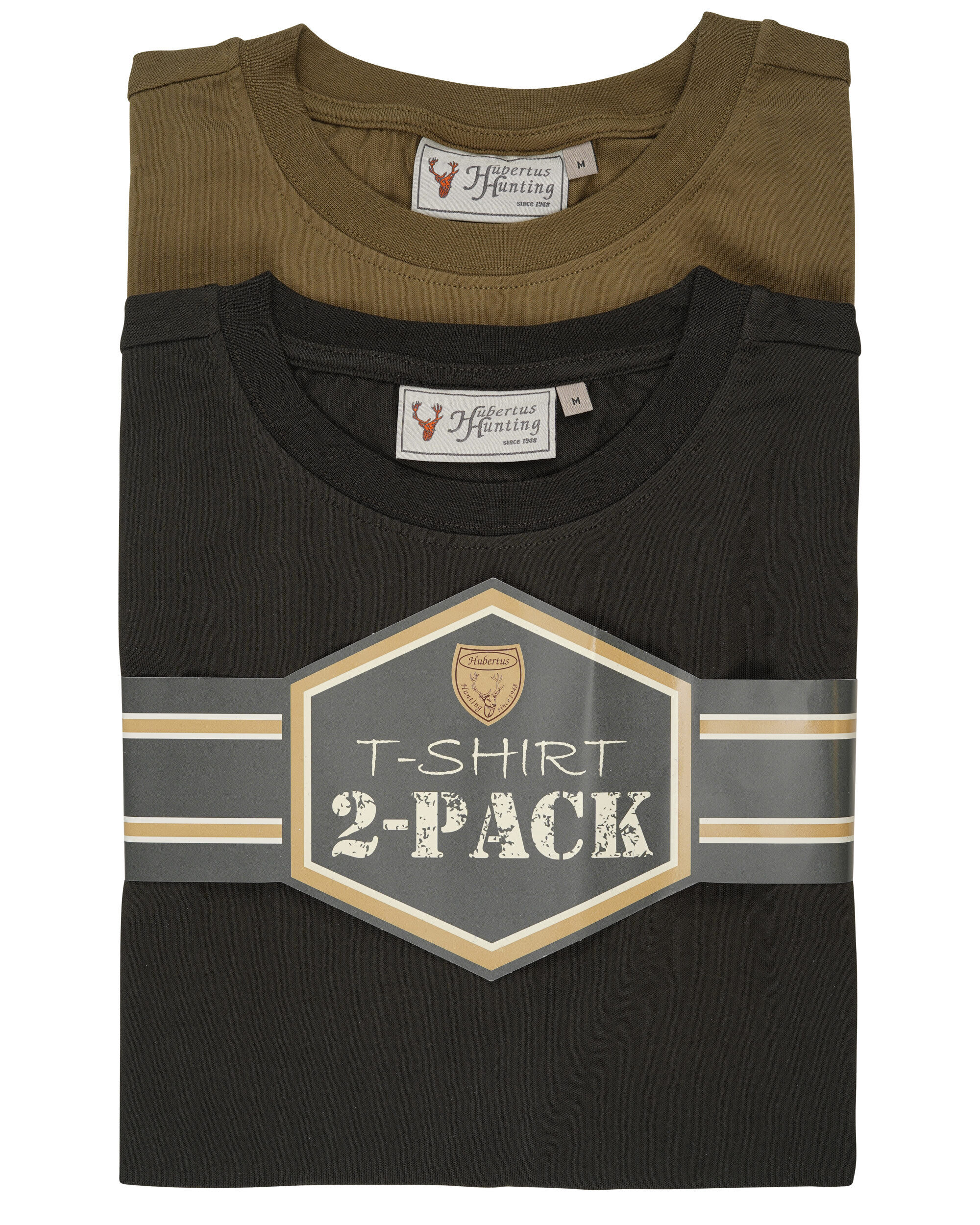 Hubertus T-Shirt Doppelpack (oliv)