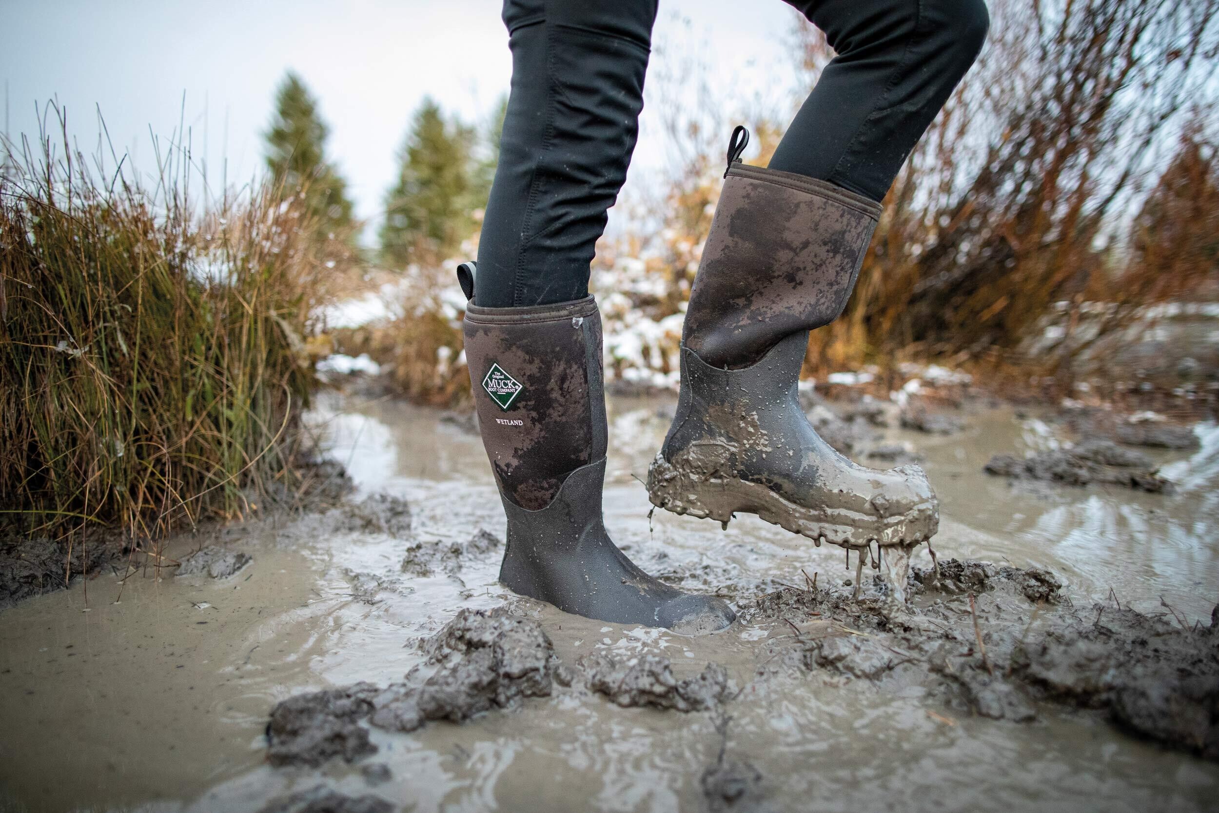 Muck Boot Womens Wetland Damengummistiefel (Tan/Bark)