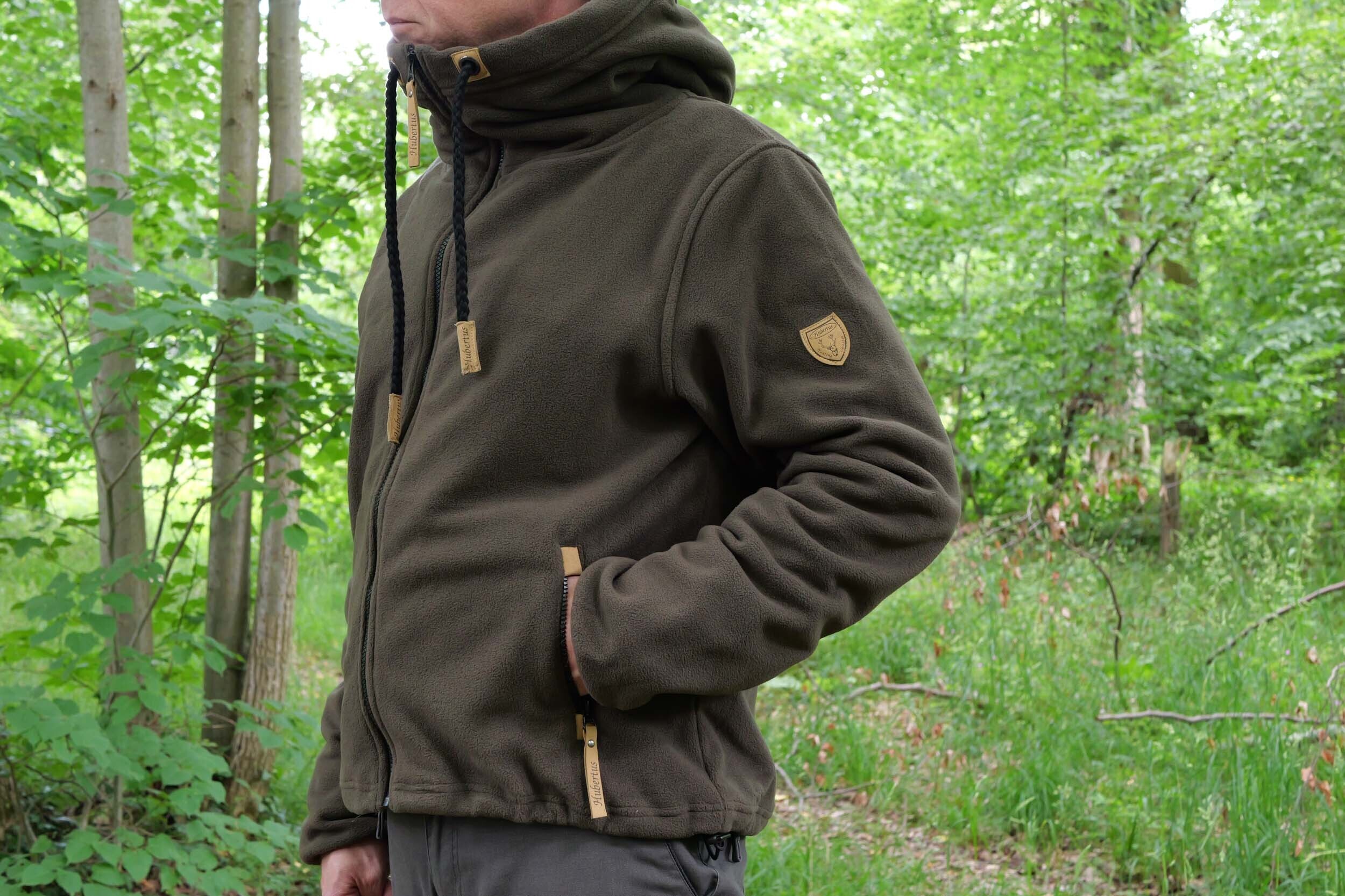 Hubertus Fleece-Hoody mit Reißverschluss (oliv/braun) Hubertus Fleece-Hoody mit Reißverschluss (oliv/braun)