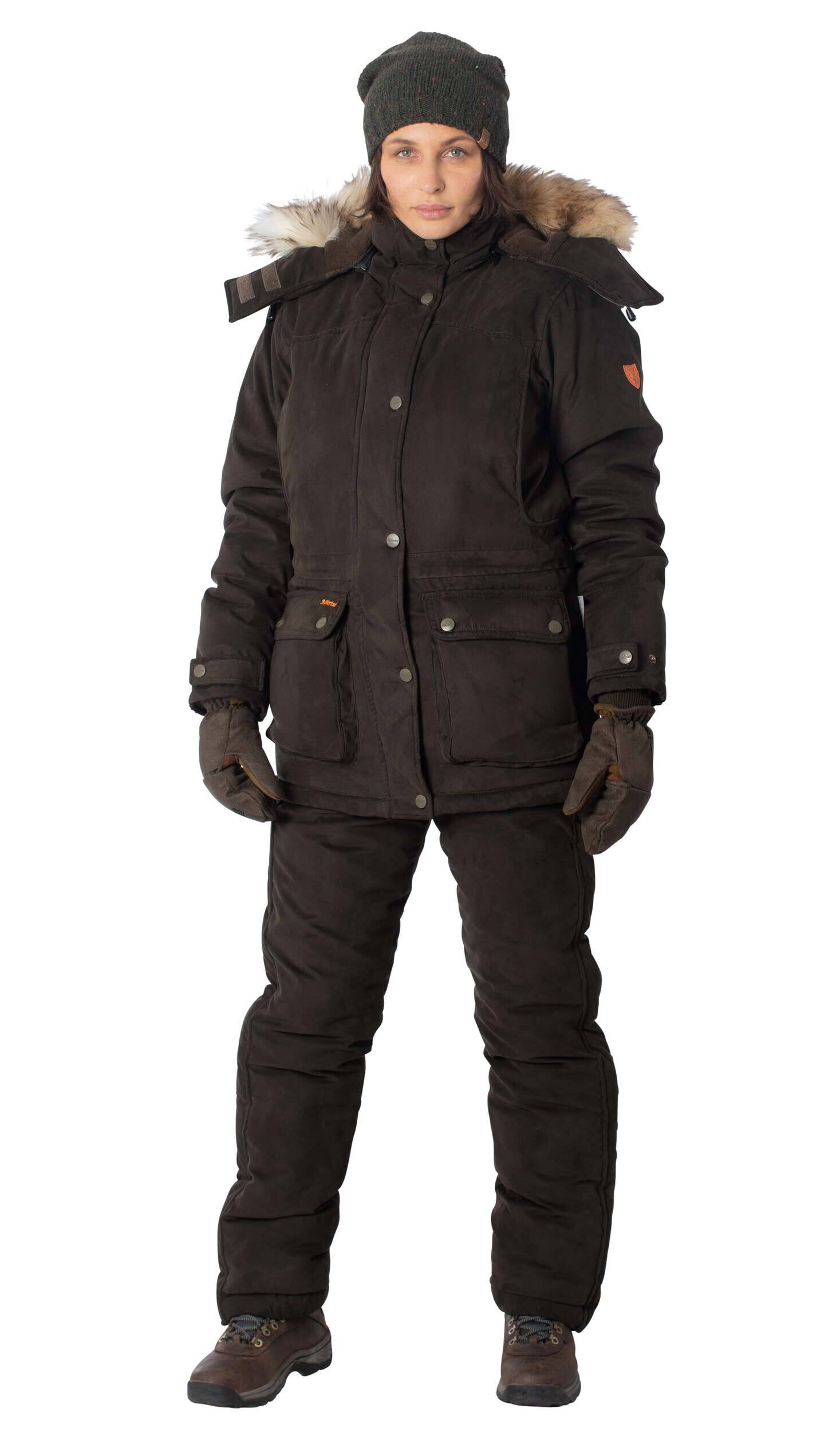 Hubertus Ladies Fashion Hose Iceland (oliv/braun) Hubertus Ladies Fashion Winterjacke Iceland (oliv/braun)