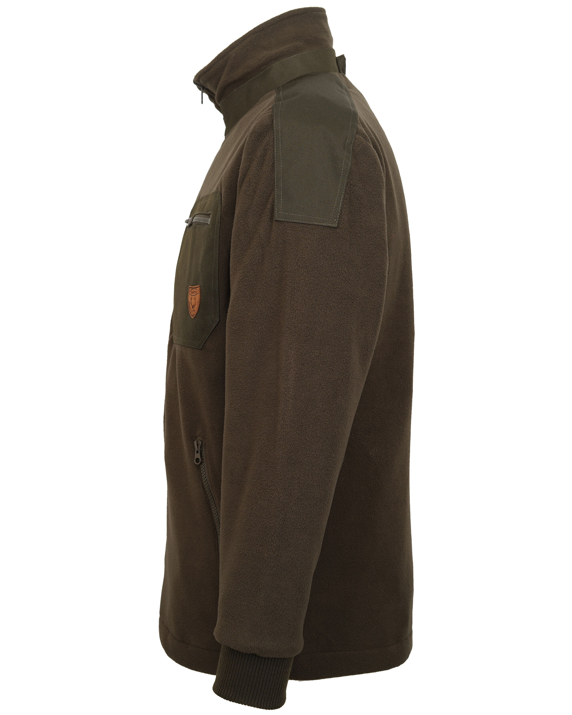 Hubertus Warn-Wendejacke Fleece Drückjagd (orange/oliv)
