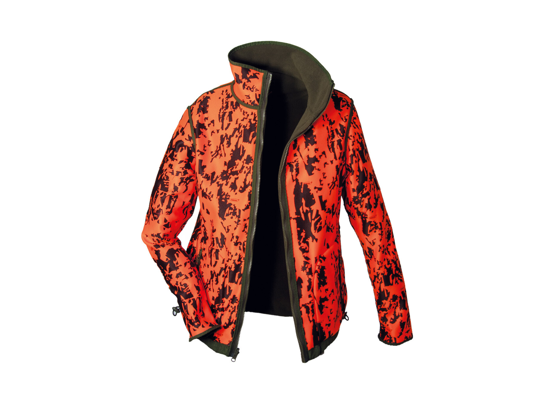 Hubertus Damen-Wendefleecejacke Pirsch (oliv/orange) Hubertus Damen-Wendefleecejacke Pirsch (oliv/orange)