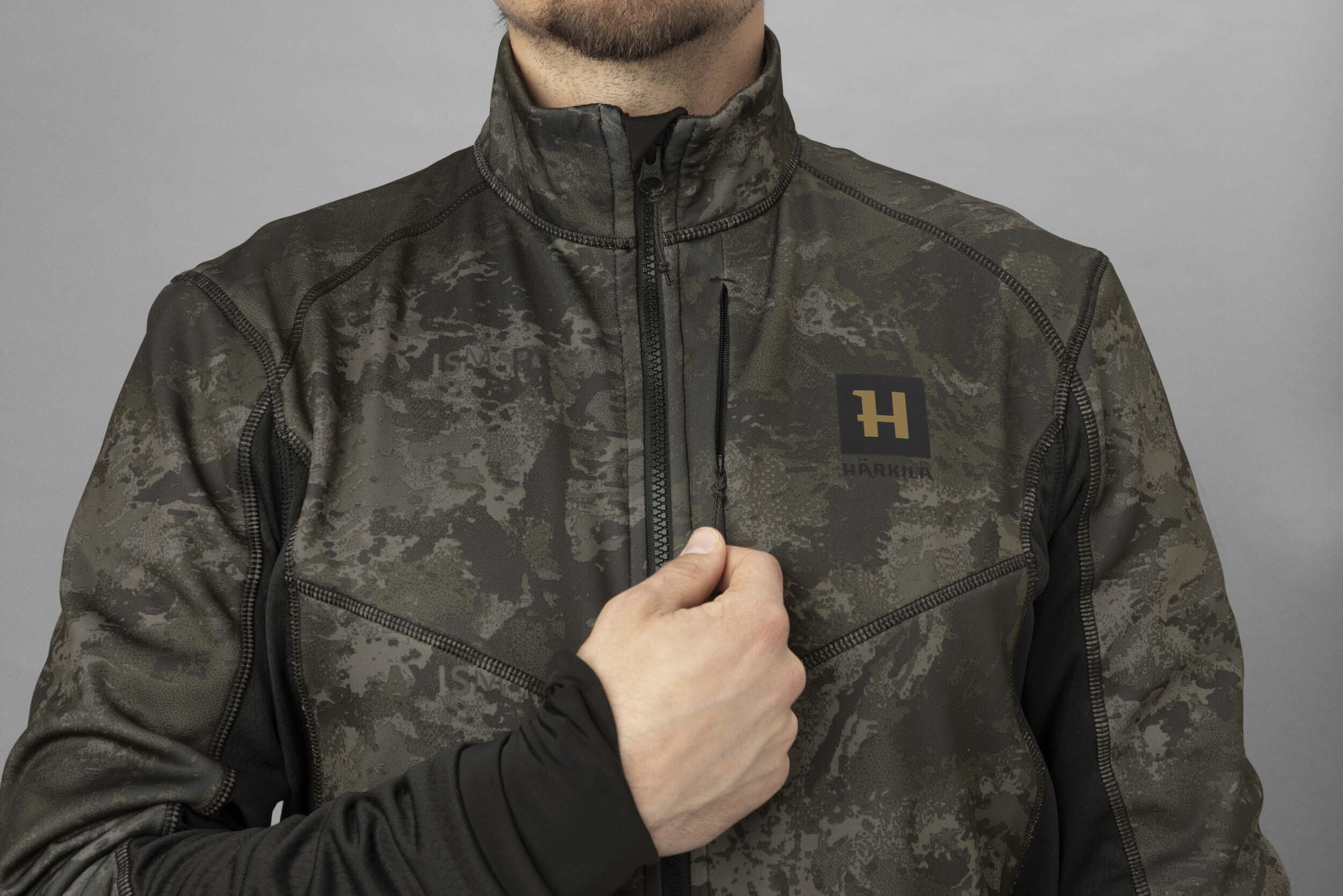 Härkila NOCTYX Camo Fleecejacke (AXIS MSP Black/Black) Härkila NOCTYX Camo Fleecejacke (AXIS MSP Black/Black)