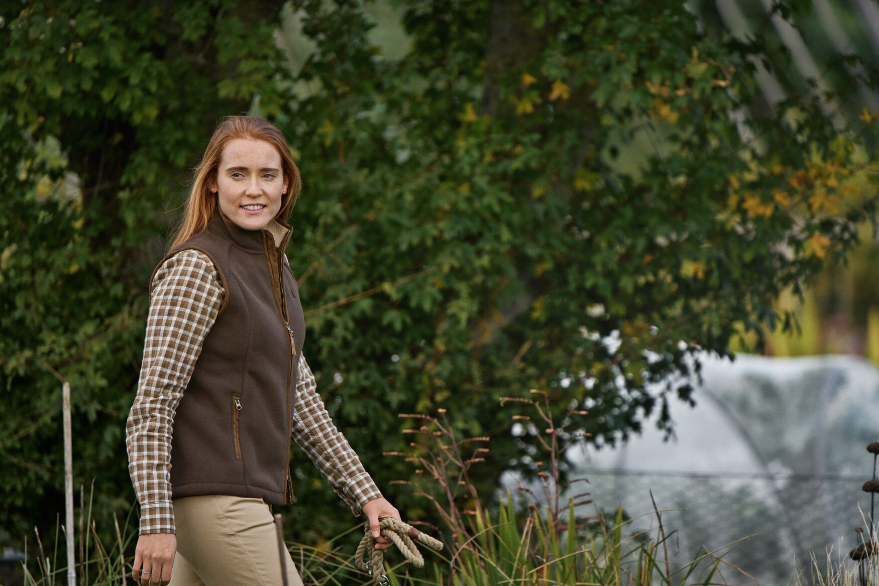 Härkila Sandhem Sherpa Fleeceweste Damen (Brown) Härkila Sandhem Sherpa Fleeceweste Damen (Brown)