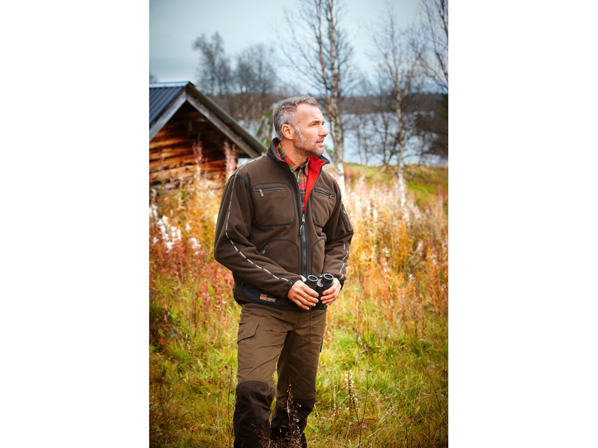 Härkila Kamko Wendejacke Fleece (Braun/Rot)