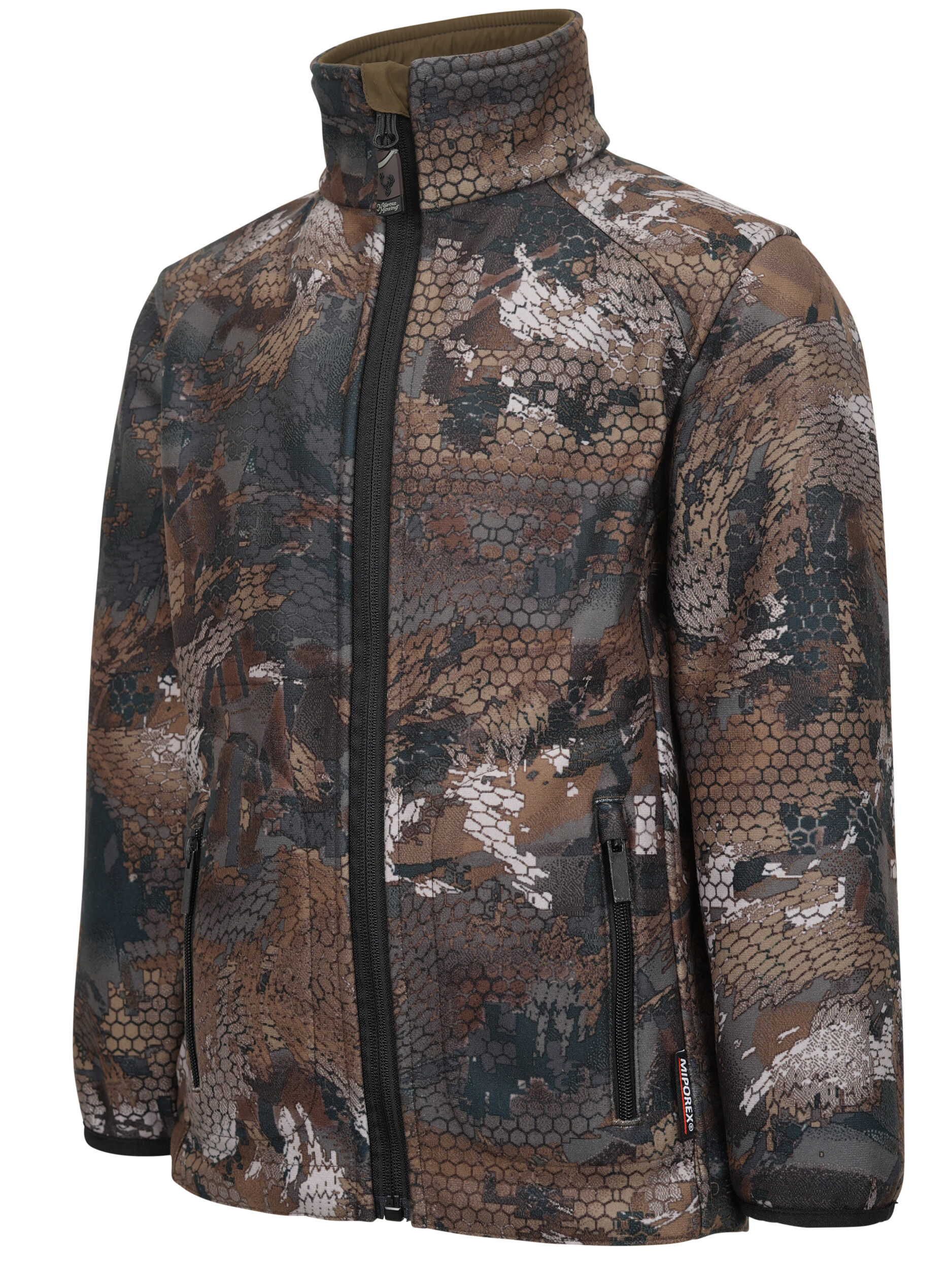 Hubertus Kinder-Tarnwendefleecejacke Pirsch 2 (oliv/braun tarn)