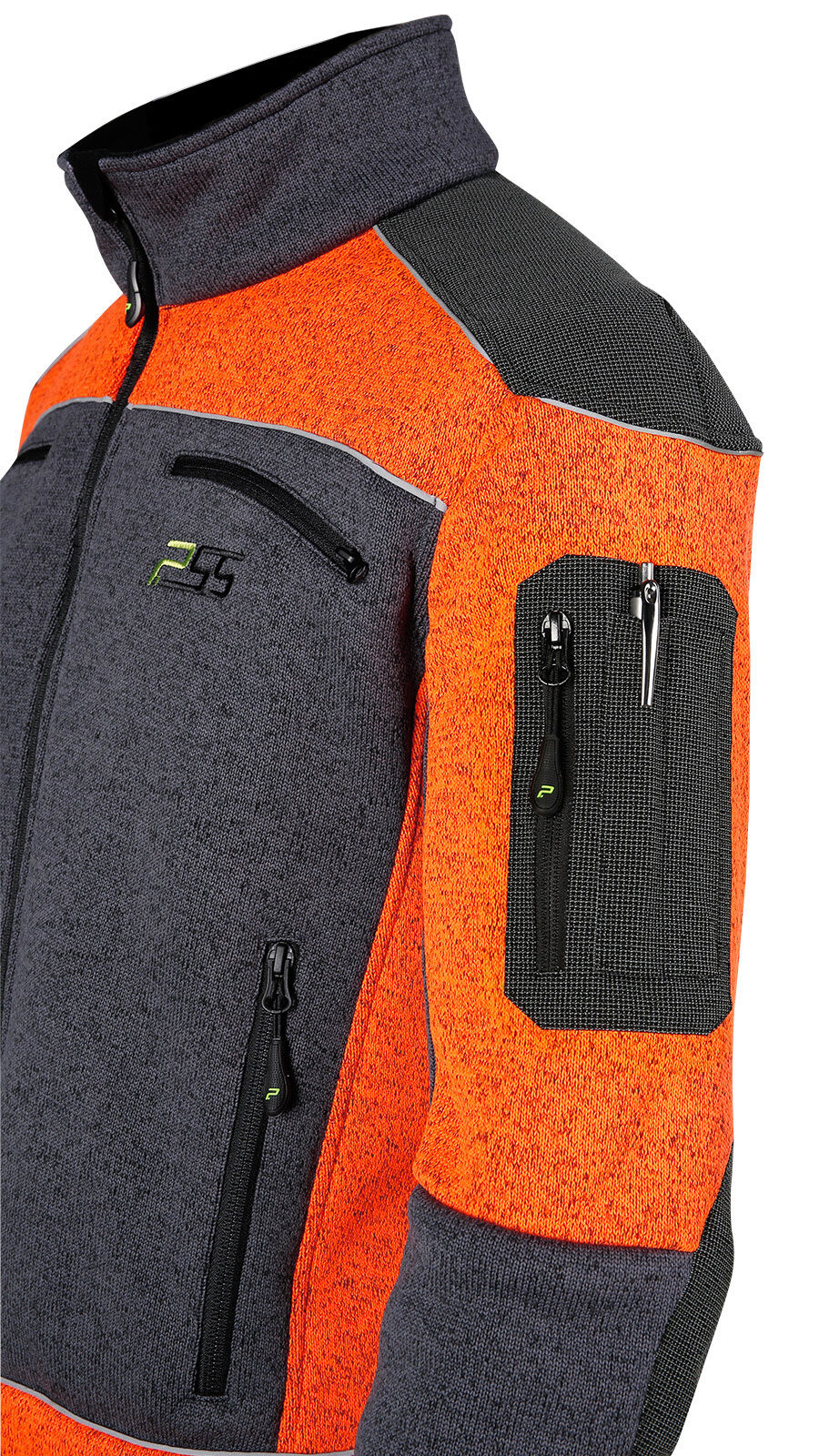 PSS X-treme Arctic Faserstrickjacke (grau/orange)