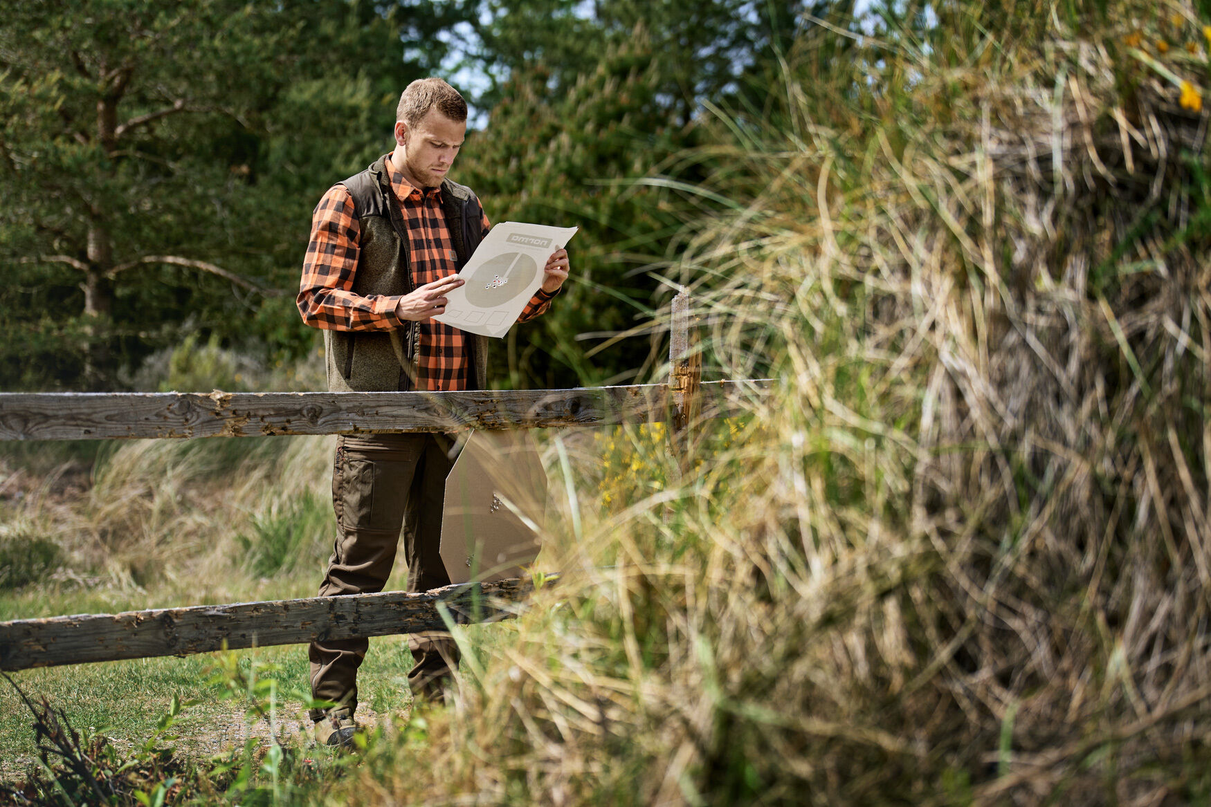 Härkila Fleeceweste Kalix (green/brown)