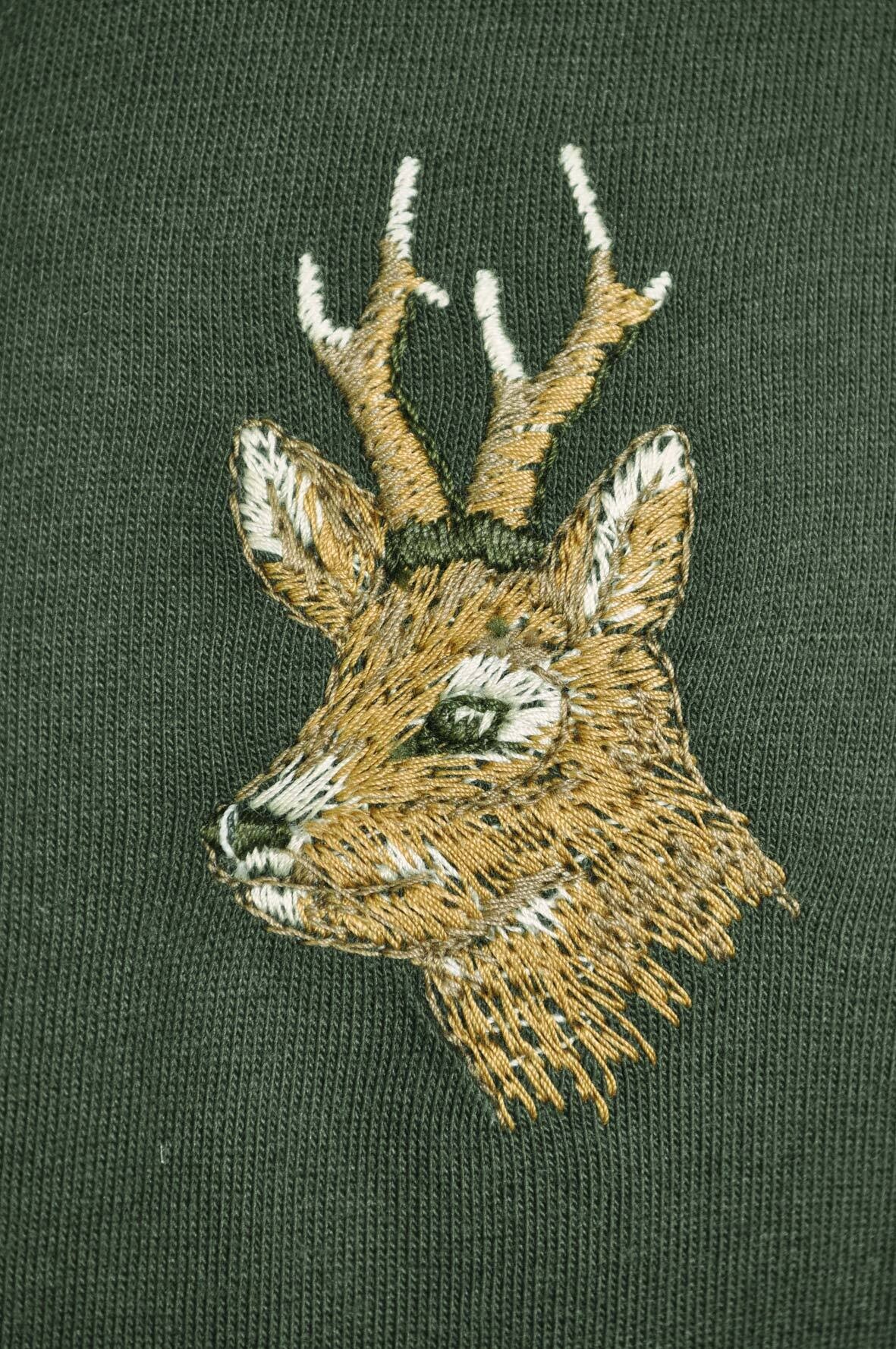 Hubertus Sweatshirt Rehbock (grün)
