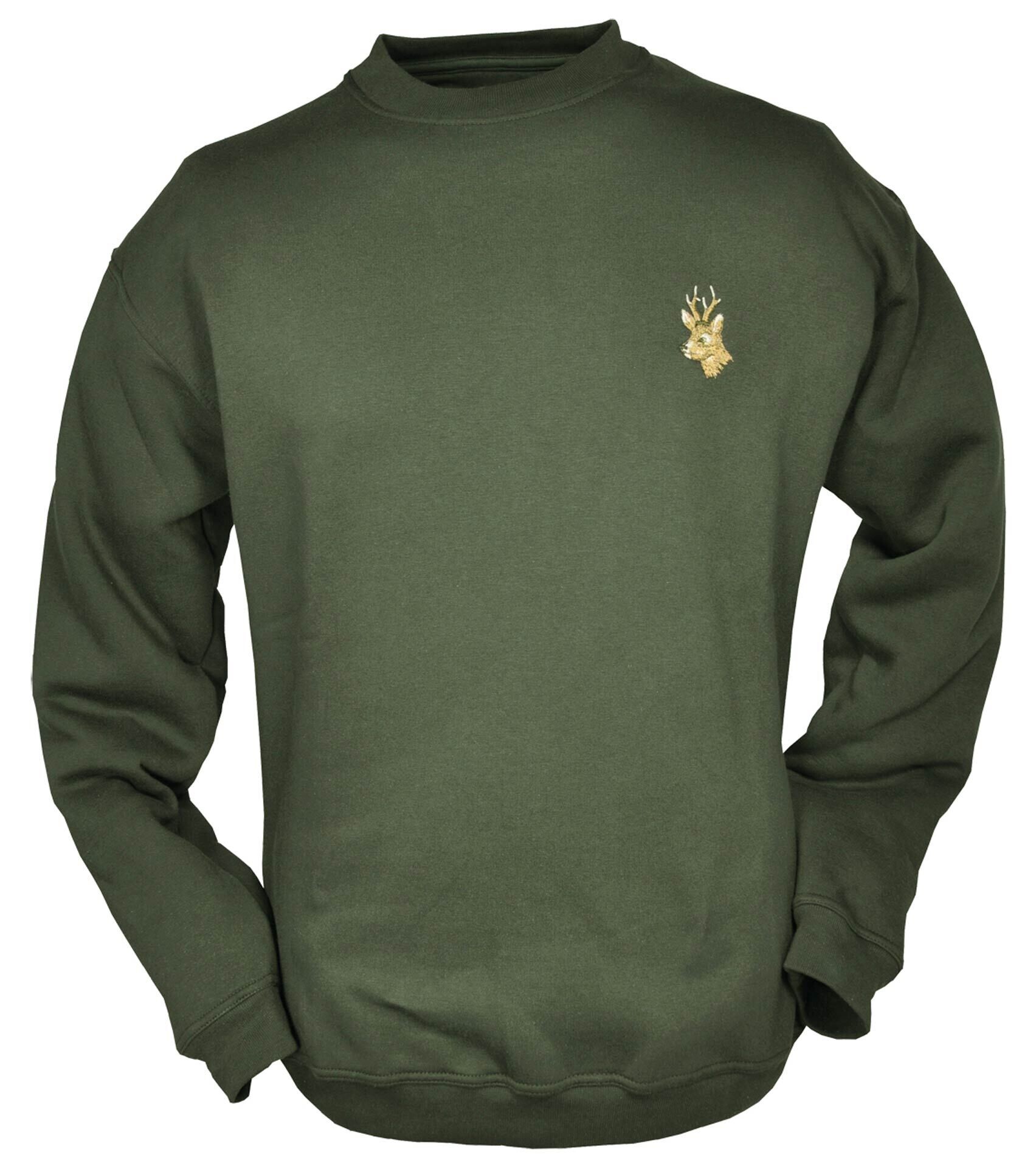 Hubertus Sweatshirt Rehbock (grün)