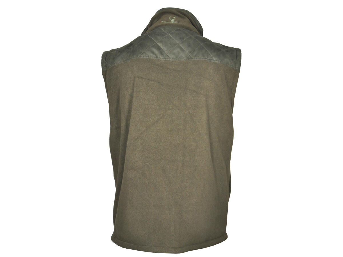 Hubertus Fleeceweste mit Futter und Besatzstoff (oliv) Hubertus Fleeceweste mit Futter und Besatzstoff (oliv)