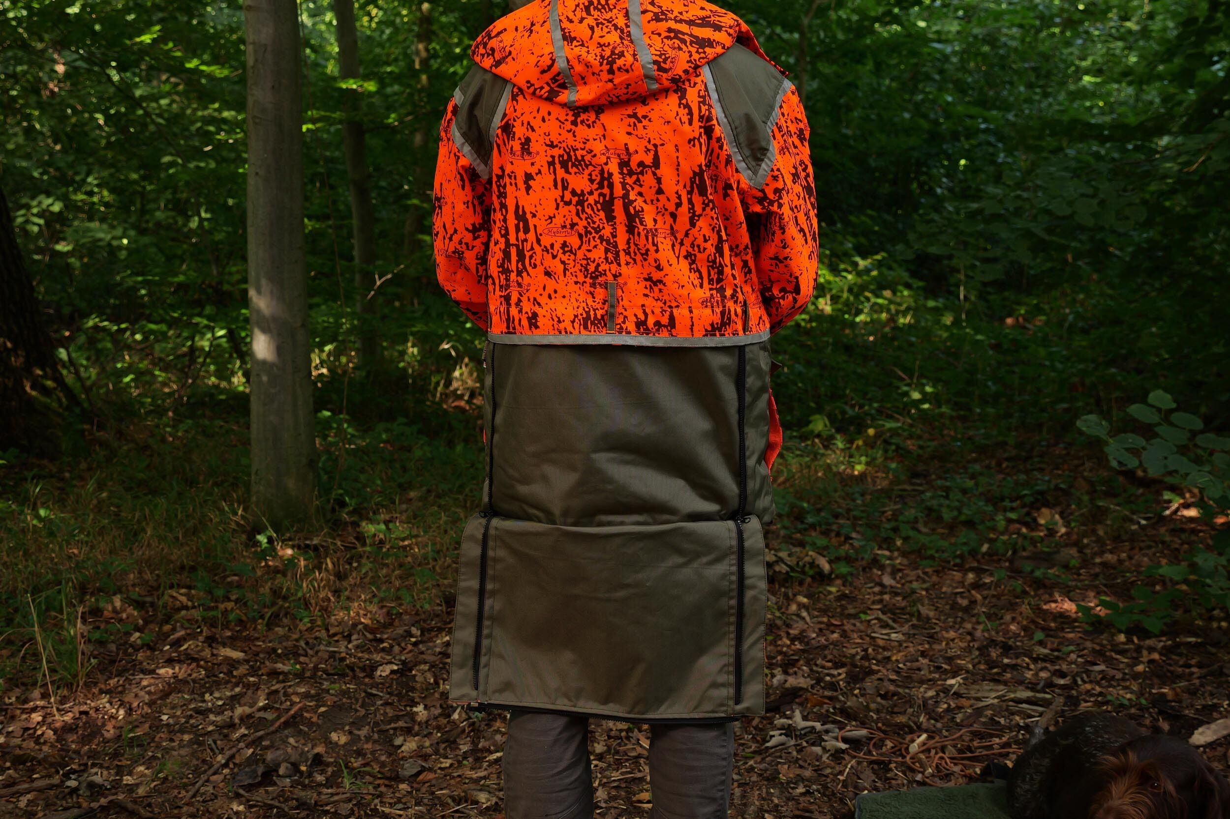 Hubertus Hundeführerjacke Sicherheit (oliv/orange) Hubertus Hundeführerjacke Sicherheit (oliv/orange)
