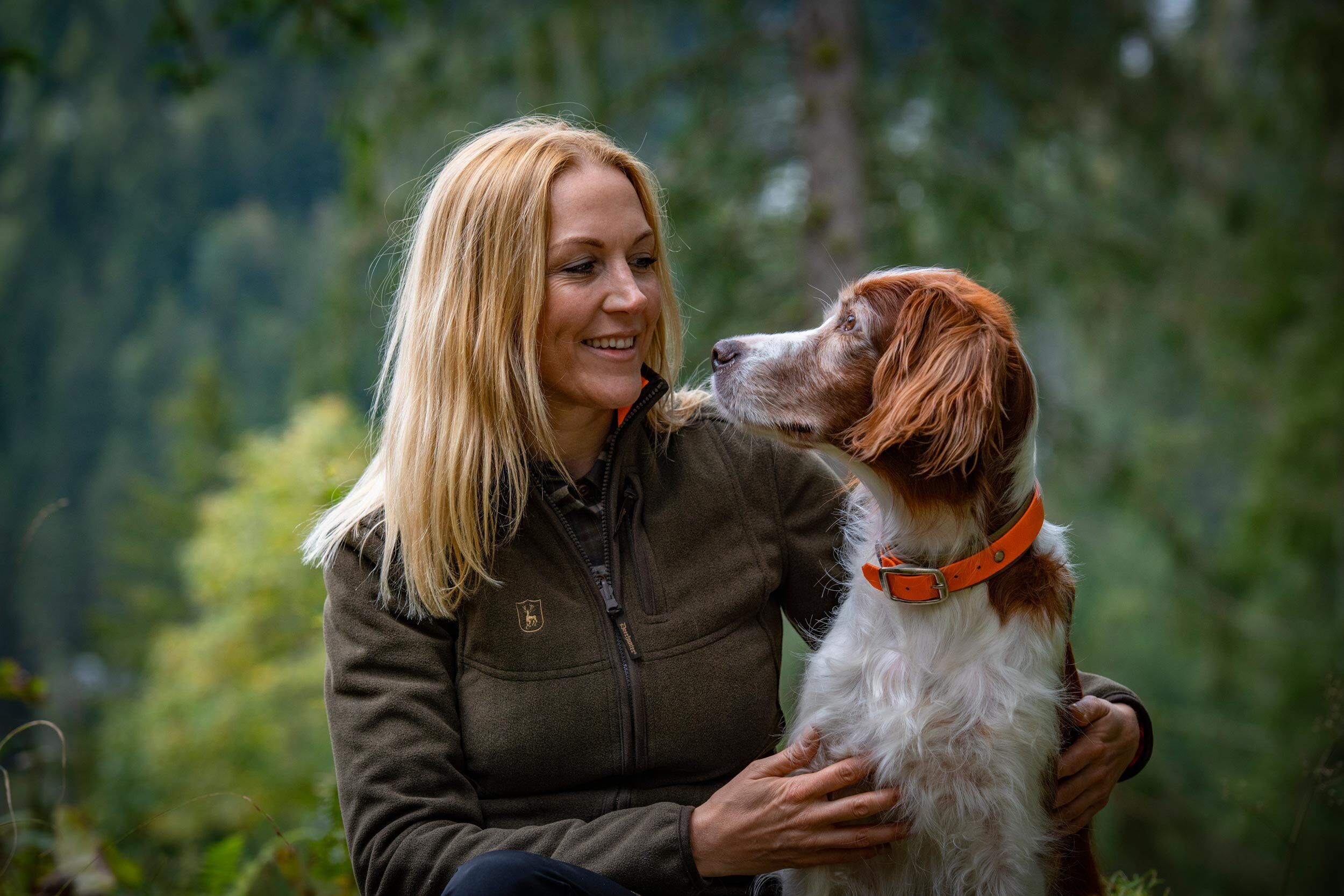 Deerhunter Lady Pam Wende-Fleecejacke (Orange/Grün)