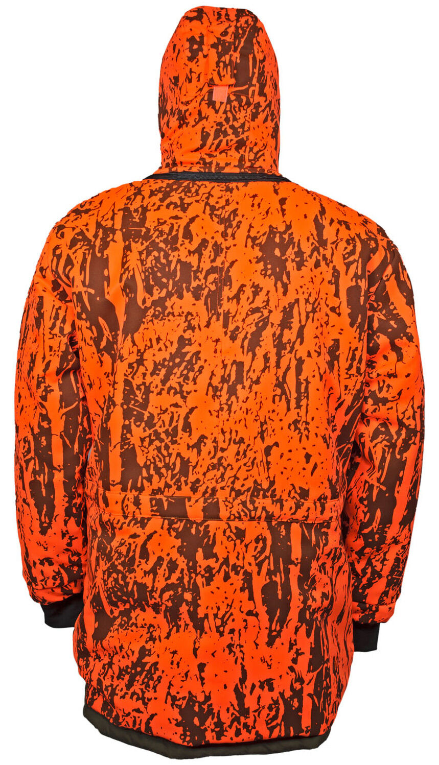 Hubertus Micro Camo Wendejacke Janus (oliv/orange)