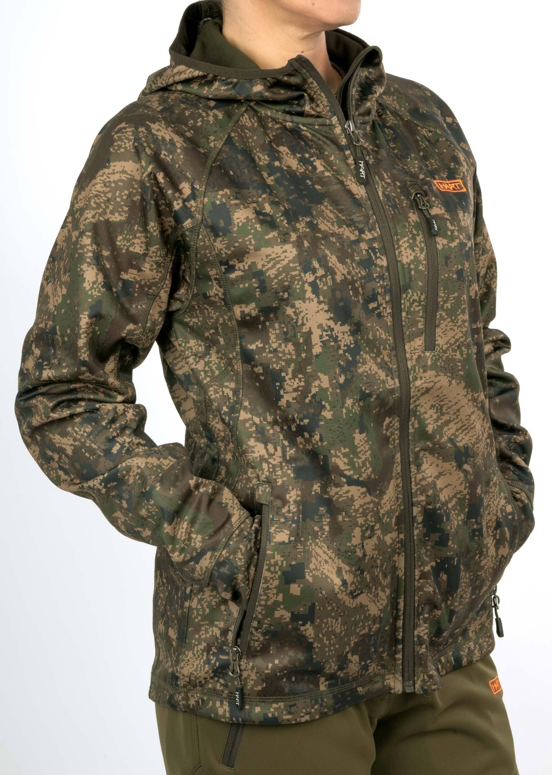 Hart Hoodie-Jacke Stilk-HXT Damen (pixel forest)