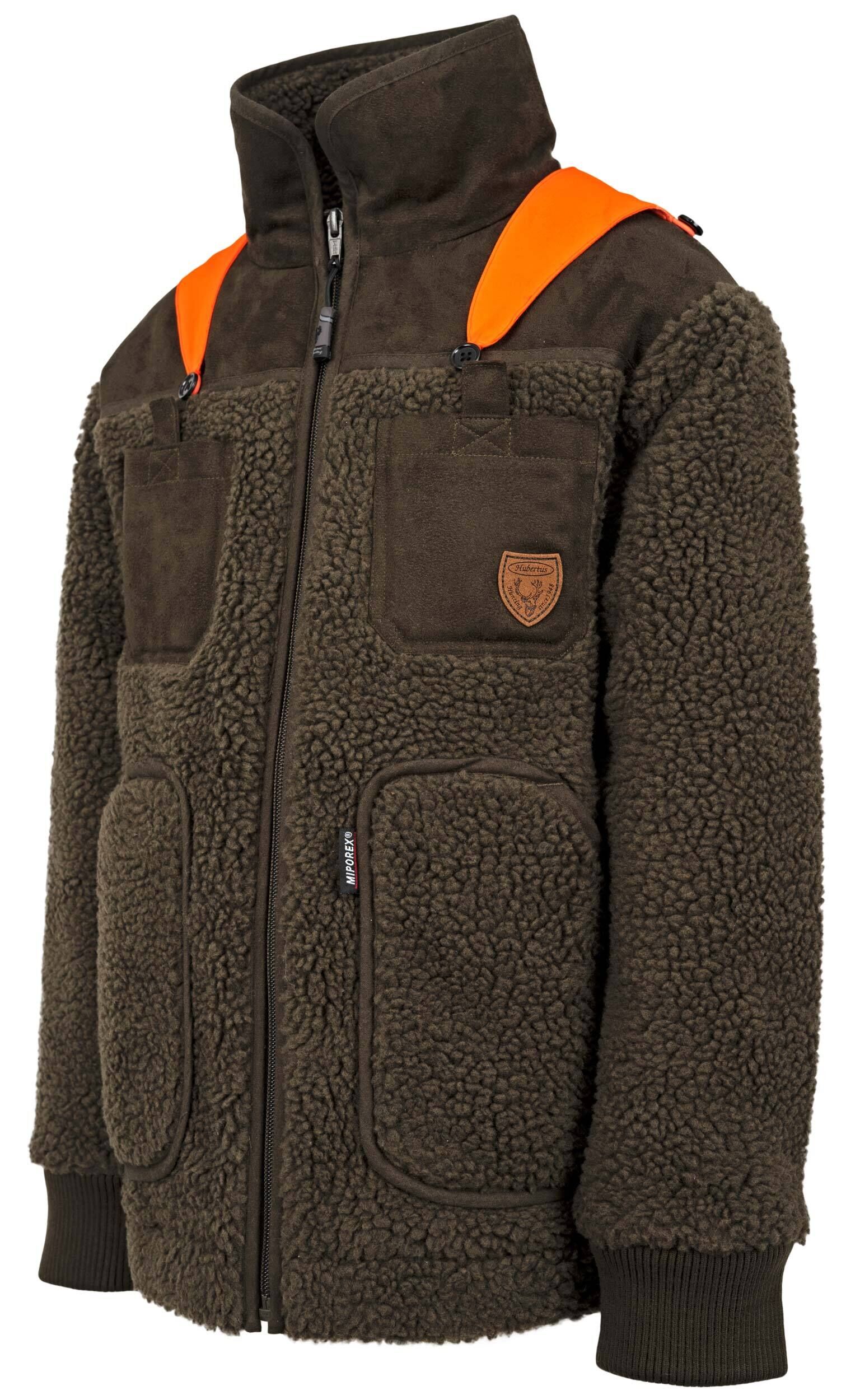 Hubertus Kinder-Faserpelzjacke (oliv)