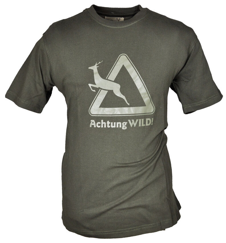 Hubertus T-Shirt Verkehrsschild (oliv) Hubertus T-Shirt Verkehrsschild (oliv)