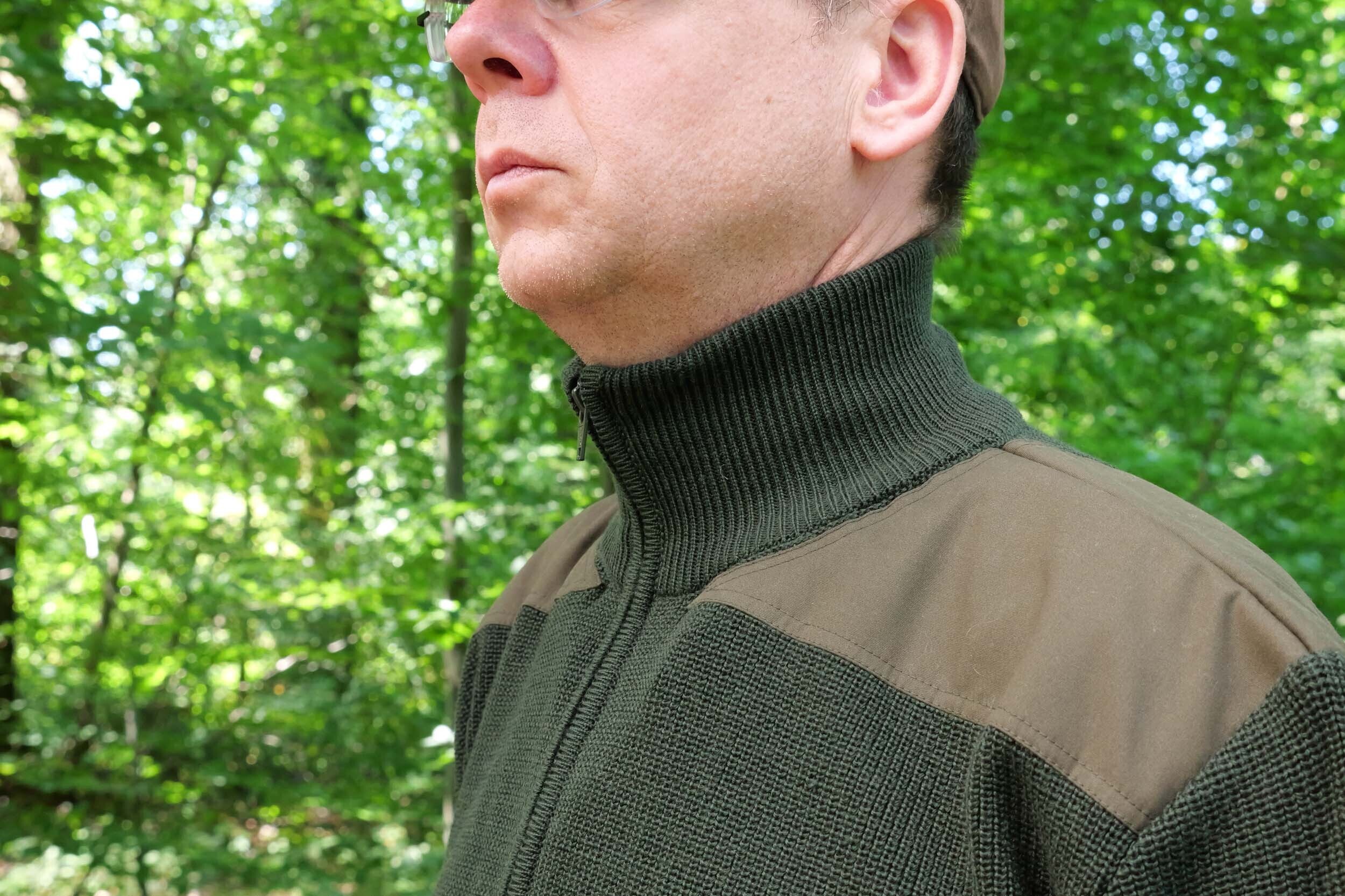 Hubertus Jagd-Strickjacke (oliv)