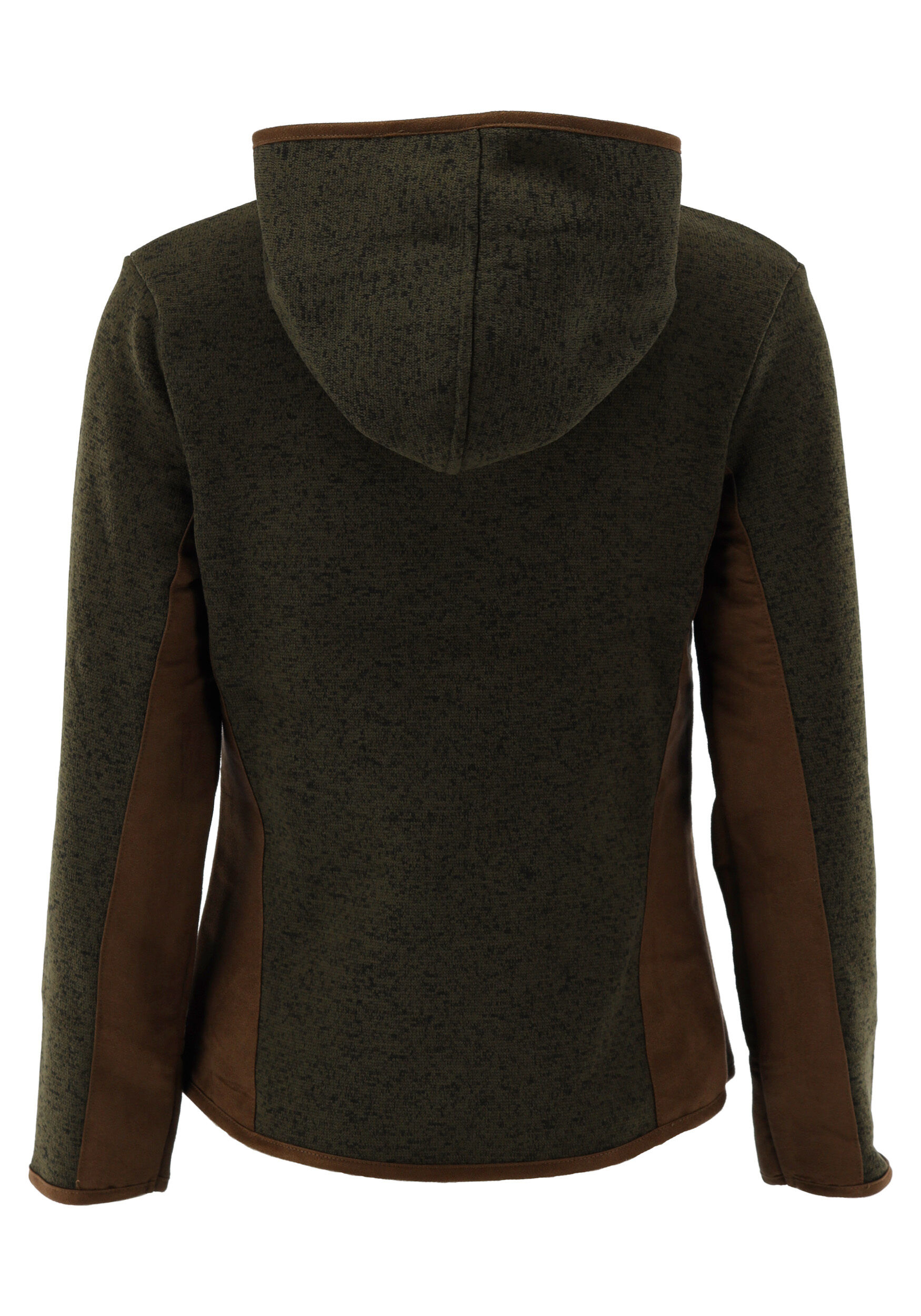 OS Trachten Damenjacke Strick-Fleece (schilf)