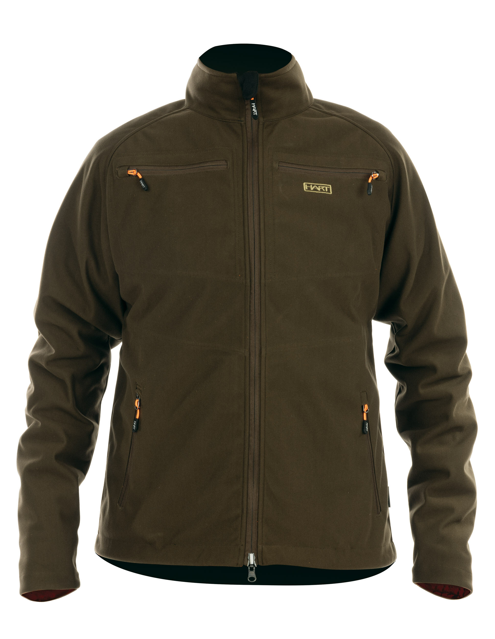 Hart Wende-Fleecejacke Tulsa-S (Orange/Grün)