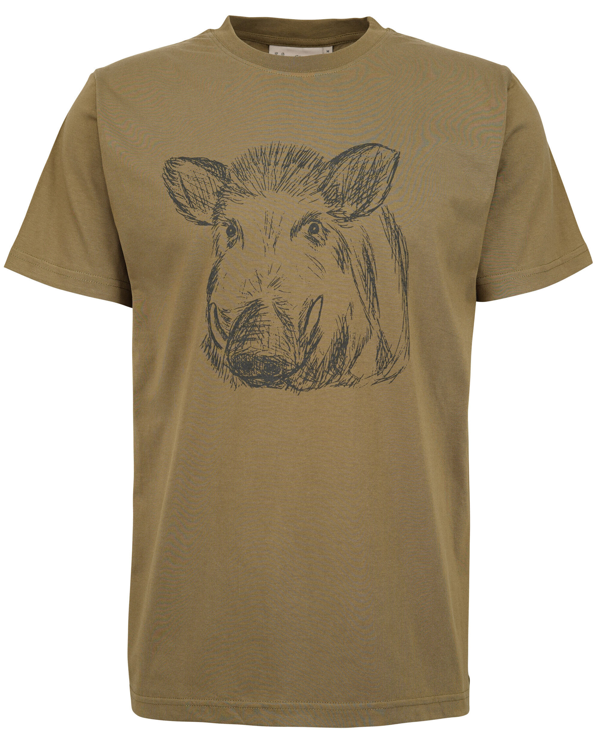 Hubertus Jagd-T-Shirt Keilerkopf (schilf)
